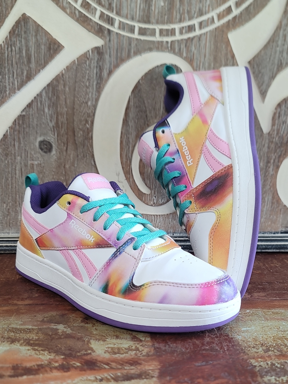 Reebok Royal Prime 2.0 'Rainbow' Wmns 5.5 Great Condition Fast Shipping